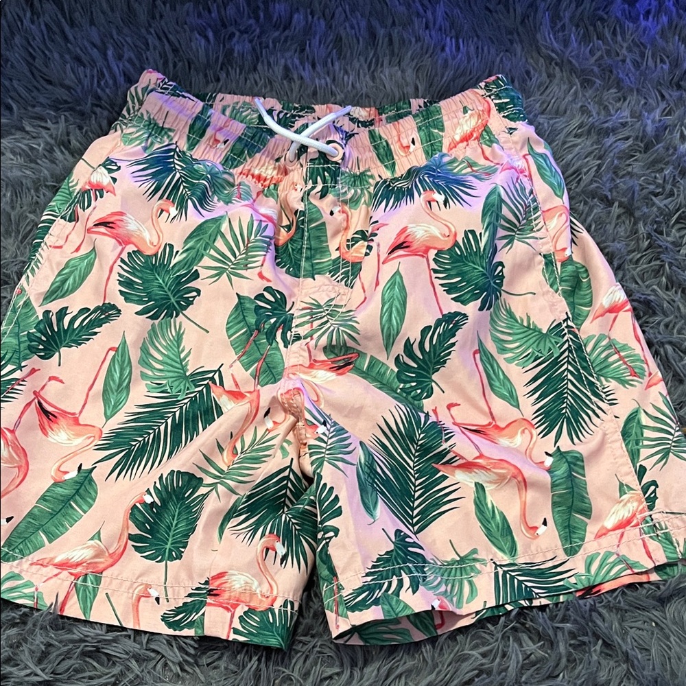 Old Navy Tropical Flamingo Print Men's Athletic Shorts